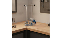Bench-Top Two-Wheeled Wheel Truing Stand Adjustable Wheel Truing Stand Rigid Accurate for Workshops