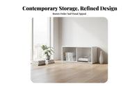 particle-resistantresistant Design Multi-Compartment bookshelf Space-Saving Lowheight sectional Cabinet Sturdy Construction bookshelf Minimalist design for Home Organizers, Apartment Dwellers, Book Lovers, Hallway, Living Room, Bedroom, Library