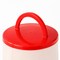 Chicken Feeder Poultry Feeder Chick Feeding Plastic Bucket Type Yellow