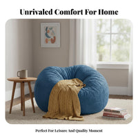 Oversized Cushiony Floor Seat Cover Cushiony Texture Giant Cushiony Floor Seat Cover Snug Soft Seating for Grown-Ups, Families