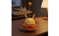 Domed Ball Track Cat Toy Self-Righting Bunny Cat Toy Cartoon Face Pet Accessory Glossy