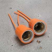 Table Lamp E27 Bulb Holder with Ceramic Inner Liner, Flame Retardant Light Fitting for Home Office, Heat Resistant E27 Lamp, DIY Lighting Kit