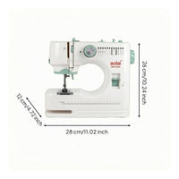 Built-in Thread Guide Electric Sewing Machine Stitch Display Desktop Sewing Machine Front Control Knob Household Tool Presser Foot