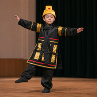 Kids Yue Fei General Costume with Cape for Stage Performance