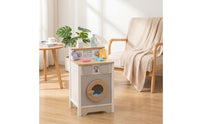 Toy Laundry Appliance Sturdy Laundry Appliance Toy Compact Washer and Dryer Playset for Young Children, Daycare, Classroom
