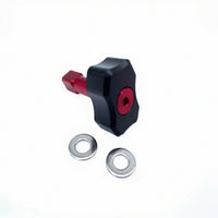 Threaded Cycle Parking Support Part Anodized Parking Support with Washers Compact Kickstand Lightweight for Cyclists