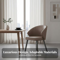Light Luxury Aesthetic Minimalist Padded Side Chair Ergonomic Design Lowspine supportrest Padded Side Chair Easy to Assemble Upholstered Seat for Restaurant Owners, Hotel Managers, Interior Designers, Dining Room, Cafe, Kitchen, Office