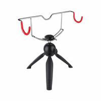 Adjustable rod holder for ice fishing