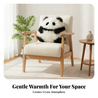 Soft Cushion Black and White Round Cushion Decorative Soft Toy for Sofa