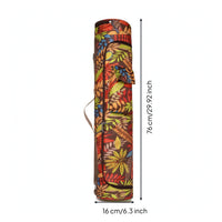 Fitness Mat Bag Zippered Fitness Mat Bag with Pocket Long-Lasting Lightweight for Yogis, Home Workouts