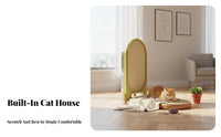L-Shaped Cat Scratcher Multi-Functional Vertical Cat Scratcher Multifunctional Pet Supplies for Living Room, near Sofa, Against Walls
