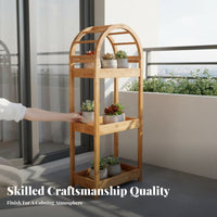 With casters Multi-Tier Rolling Plant carrier Tiered Design Rolling Pot Stand Floor-Standing blossom Rack cacti Display for Gardeners, Homeowners, Apartment Dwellers, Balcony, Living Room, Sunroom, By the windowpane area