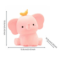 Elephant Night Eye-Friendly Protection Elephant Bedside Lamp Warm Home Lighting for Bedroom, Nighttime