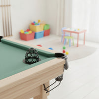6 Pieces Plastic Billiard Table Pocket with Mounting Base Easy to Install Billiard Net Basket Practical Pool Table Net Basket Lightweight for Children