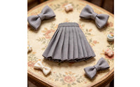 Doll Pleated Skirt With Belt Doll Clothing Fits OB22/OB24 Short Skirt for Hobbyists