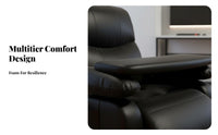 Futuristic Design Gaming Cockpit Multi-Functional weightless recline Reclining Workstation Fully Adjustable Computer Furniture premium Seat for E-Sports participants, technical aficionados, Home Office Workers, Game Room, Internet Cafe, Simulation Setups