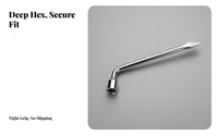 Labor-Saving L-Shaped Tire Wrench Wear-Resistant L-Shaped Lug Wrench High Rotational Force for Mechanics, Roadside Emergency, Auto Shop