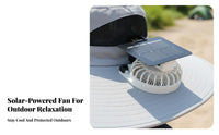 Protection Solar Powered Fan Hat Breathable USB Charging Fan Cap Lightweight for Fishermen, Gardeners, Hiking, Camping, Gardening