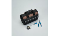 Rivet Reinforced Oxford Material Tool Bag Wear-Resistant Hard Base Tool Bag Large Capacity Multiple Pockets for Electricians, Carpenters, Technicians, Workshop, Job Site, Garage, Home Repair