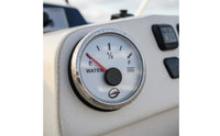 Marine Water Level Gauge Twin Resistance Input Marine Water Gauge 52 Mm Mount Vehicle Instrument for Yacht, Truck