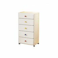 Thickened Material Multi-Layer Drawer Chest Strong Load-Bearing Plastic Drawer Container Mobile Design Rolling Storage Organizer Large Capacity for Children, Playroom