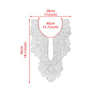 Embroidered False Collar Floral Detachable Collar Versatile Neck Accessory Formal for Brides