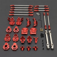Metal Upgrade Kit Heavy Duty Axle and Shock Absorption System Kit Anodizado Juego Ejes for Custom Builds