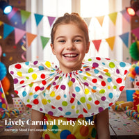 Layered Ruffles Clown Collar Shiny Clown Ruffle Collar