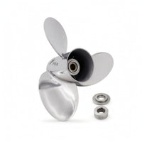 Propeller with Mounting Accessories Resistant Outboards Propeller Easy to Install Hardware for Boat Owners, Boaters
