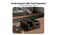 Universal Fit Drawer Coffee Tamping Stand Anti-Slip Base Coffee Portafilter Holder Easy to Clean for Home Baristas