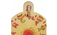 Body Posture Wall Game-Mounted Wooden Dial with Peg Markers Educational Coordination Game for Kids, Kindergarten