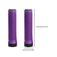 Handlebar Grips with End Caps Anti-Slip Handlebar Grips with Aluminum Clamp Textured High Friction for Cyclists, Cycling
