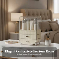 Desktop Organizer with Drawers Drawer Design Tiered Storage Unit with Drawers
