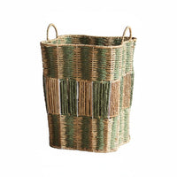 Woven Laundry Container Breathable Rattan Appearance Hamper Space Saving