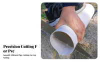 PVC Pipe Saw Made in Japan Fine-Tooth Hand Saw 3-Sided Edges for DIY Enthusiasts, Homeowners, Plumbing, Home Improvement, Gardening
