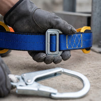 Full Body Safety Harness with Double Hooks and Buffer for High-Altitude Work
