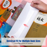 Thick Transparent Book Cover, Waterproof Protective Film, Student Textbook Sleeve, Easy to Apply
