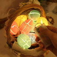 Eggs Cracked Eggs Fairy Lights Battery-Operated Holiday Decoration for Families, Party Planners, Indoor, Bedroom, Outdoor