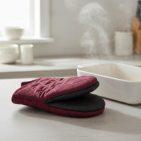2 Pieces Mini Oven Mitts Insulated Microwave Pot Holders Compact Size Heat Resistant Gloves for Kitchen