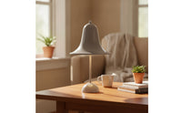 Bell Shaped Table Lamp Energy-Saving Portable Bedside Light Nordic Style Modern Accent Lamp for Bedroom, Study Room, Cafe