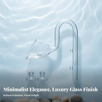 Glass Lily Pipe Highly Transparent Glass Lily Pipe Set Crystal Clear Aquarium Strainer Tube for Planted Tank Enthusiasts, Aquascapers