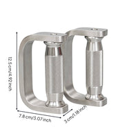 Stainless Steel D-Shaped Dumbbells Hollow Dumbbells with Knurled Grip Compact Dumbbell Set Non-Slip for Boxing Training, Arm Workouts