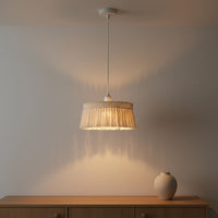 Cotton Rope Lamp Artisanal Pattern Soft Shadows for Cafe