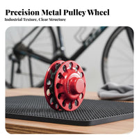 Folding Bike Chain Tensioner Wheel Aluminum Alloy Bike Chain Tensioner Steel Bearing Shaft Derailleur Guide Wheel for Biking Enthusiasts