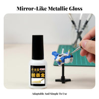 Long-Lasting Luster Chrome Finish Brush Paint Even Application Repairupup Liquid Quick-Drying Art Supplies Multi-Surface Use for Model Builders, Hobbyists, DIY Enthusiasts, Crafting Projects, Item Customization
