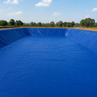 HDPE Geomembrane Pond Liner, Impermeable Membrane for Water Containment, Black Smooth Surface Geomembrane Liner, Landfill & Biogas Digester