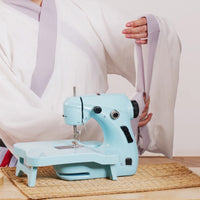 Two-speedSpeed Compact Sewing Machine Backward Stitching Tabletop Sewing Machine Stitch Selection Markings for DIY Handcraft