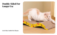Corrugated Cardboard Scratcher Long-Lasting Cardboard Cat Scratcher Wavy Cat Scratching Pad Furniture Guardian Pet Supplies