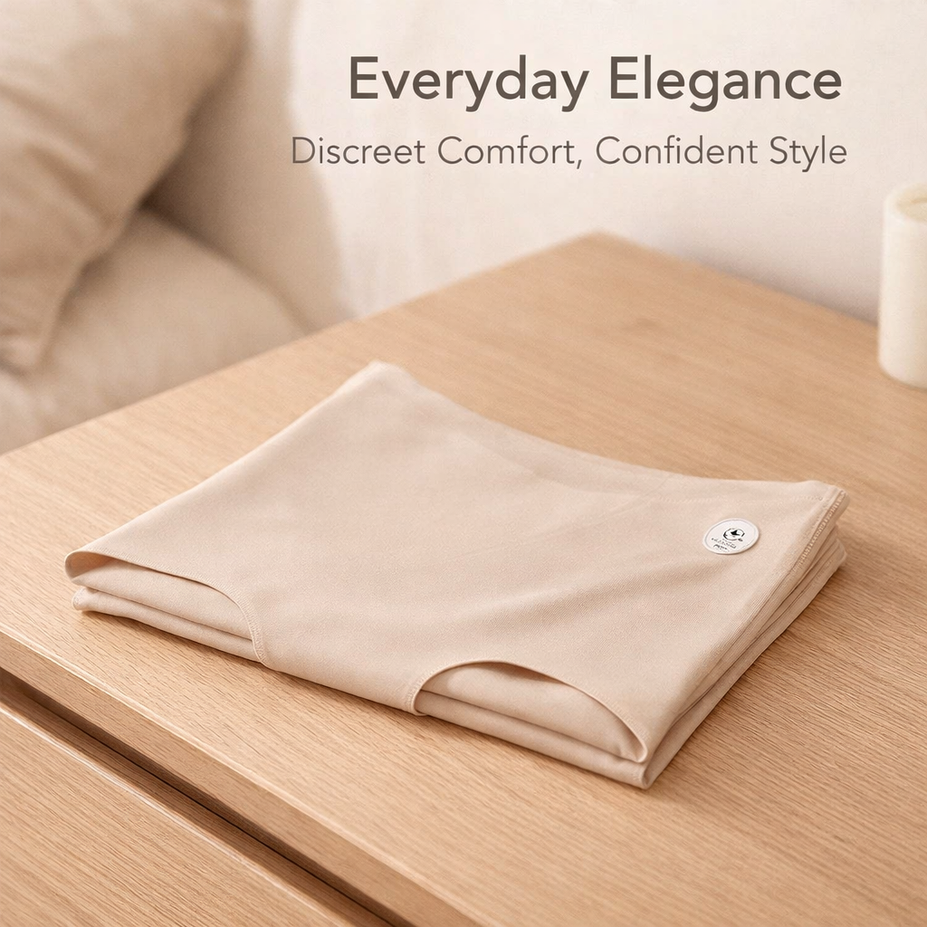 Underwear Women High Waisted Knickers with Ice Silk Cooling Material, Seamless Invisible Design for Postpartum and C Section Recovery, Plus Size
