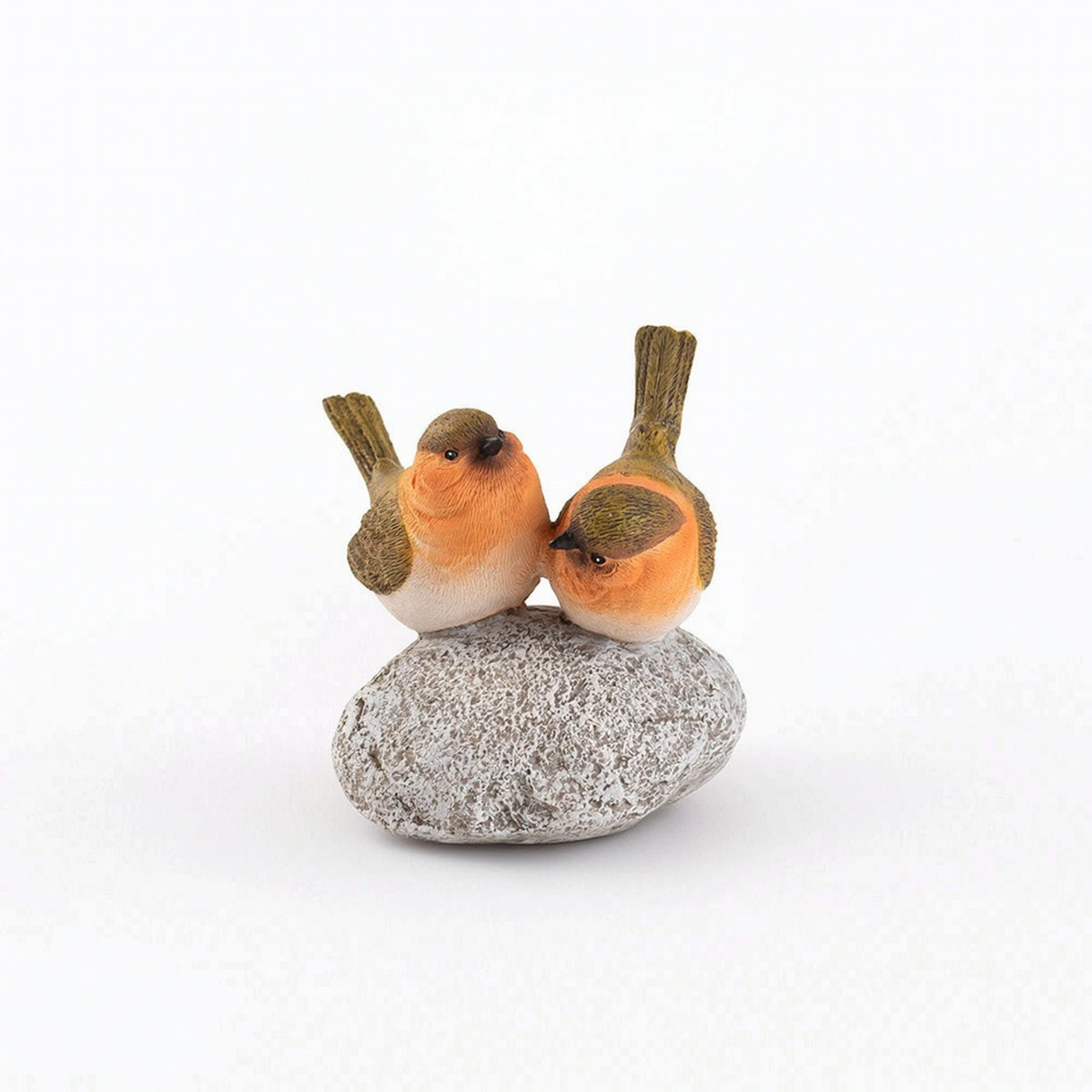 Bird Figurine Textured Small Resin Animal Statues Rustic for Homeowners